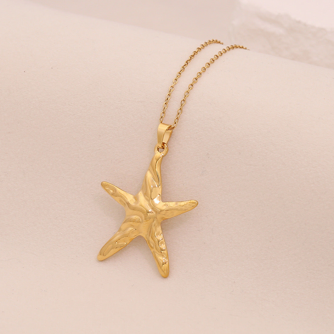 Ocean Series Starfish & Sea Turtle Pendant Necklace