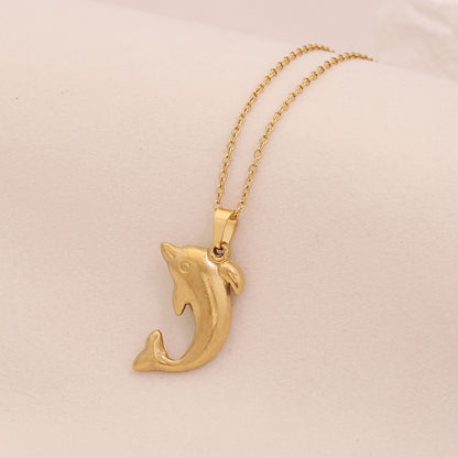 Ocean Series Starfish & Sea Turtle Pendant Necklace