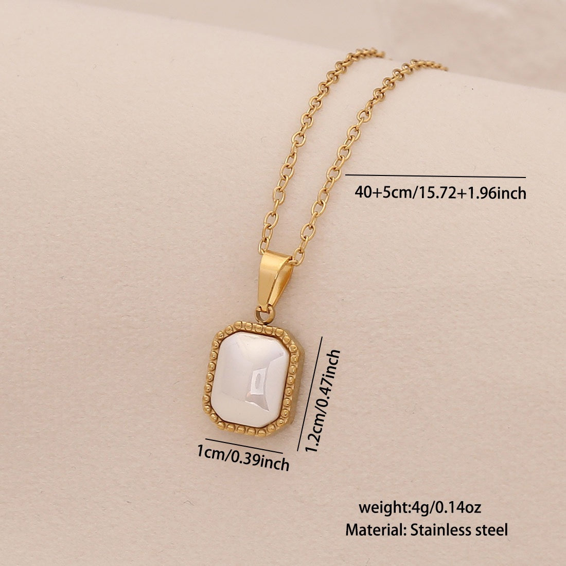 Faux Pearl Heart Pendant Necklace with Star Charm