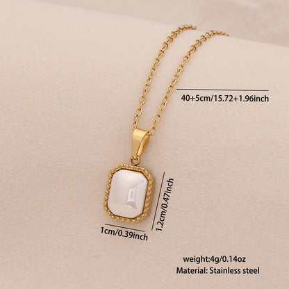 Faux Pearl Heart Pendant Necklace with Star Charm