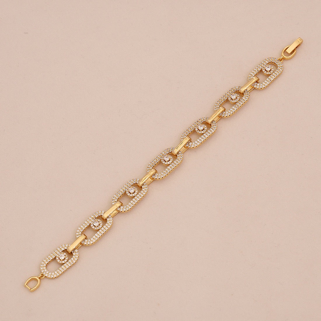Micro-Pavé Snake & Leopard Head Zircon Bracelet