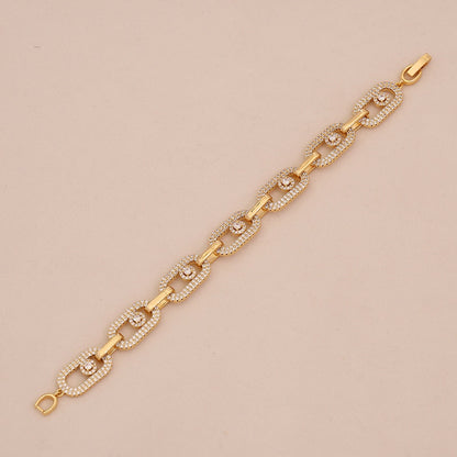 Micro-Pavé Snake & Leopard Head Zircon Bracelet