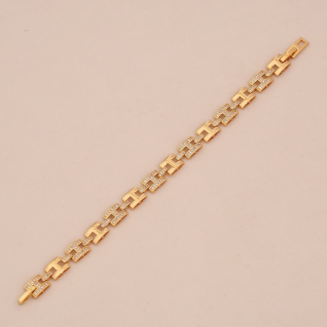 Micro-Pavé Snake & Leopard Head Zircon Bracelet