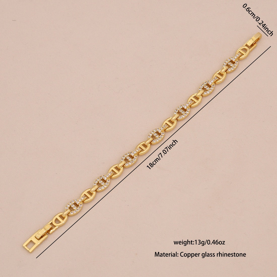 Micro-Pavé Snake & Leopard Head Zircon Bracelet