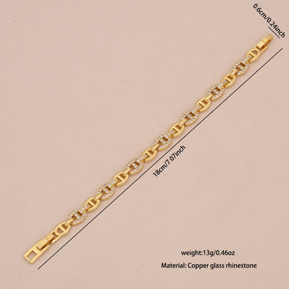 Micro-Pavé Snake & Leopard Head Zircon Bracelet