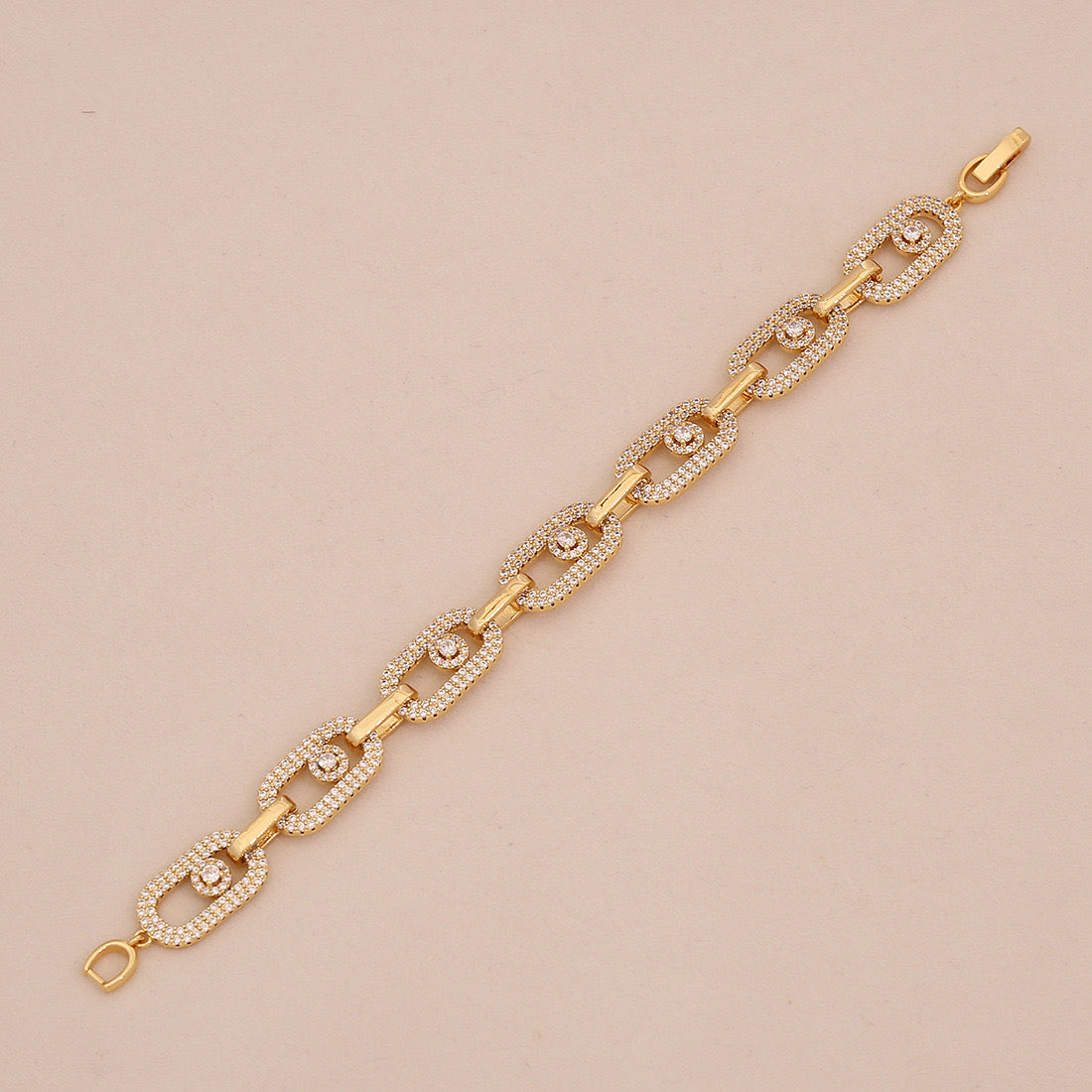Micro-Pavé Snake & Leopard Head Zircon Bracelet