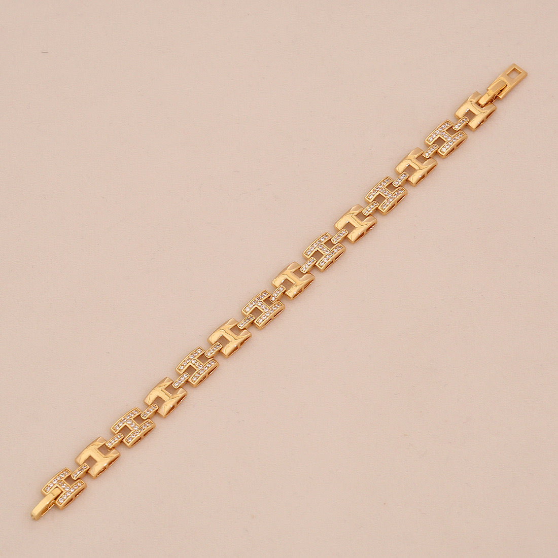 Micro-Pavé Snake & Leopard Head Zircon Bracelet