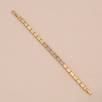 Micro-Pavé Snake & Leopard Head Zircon Bracelet