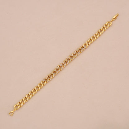 Micro-Pavé Snake & Leopard Head Zircon Bracelet