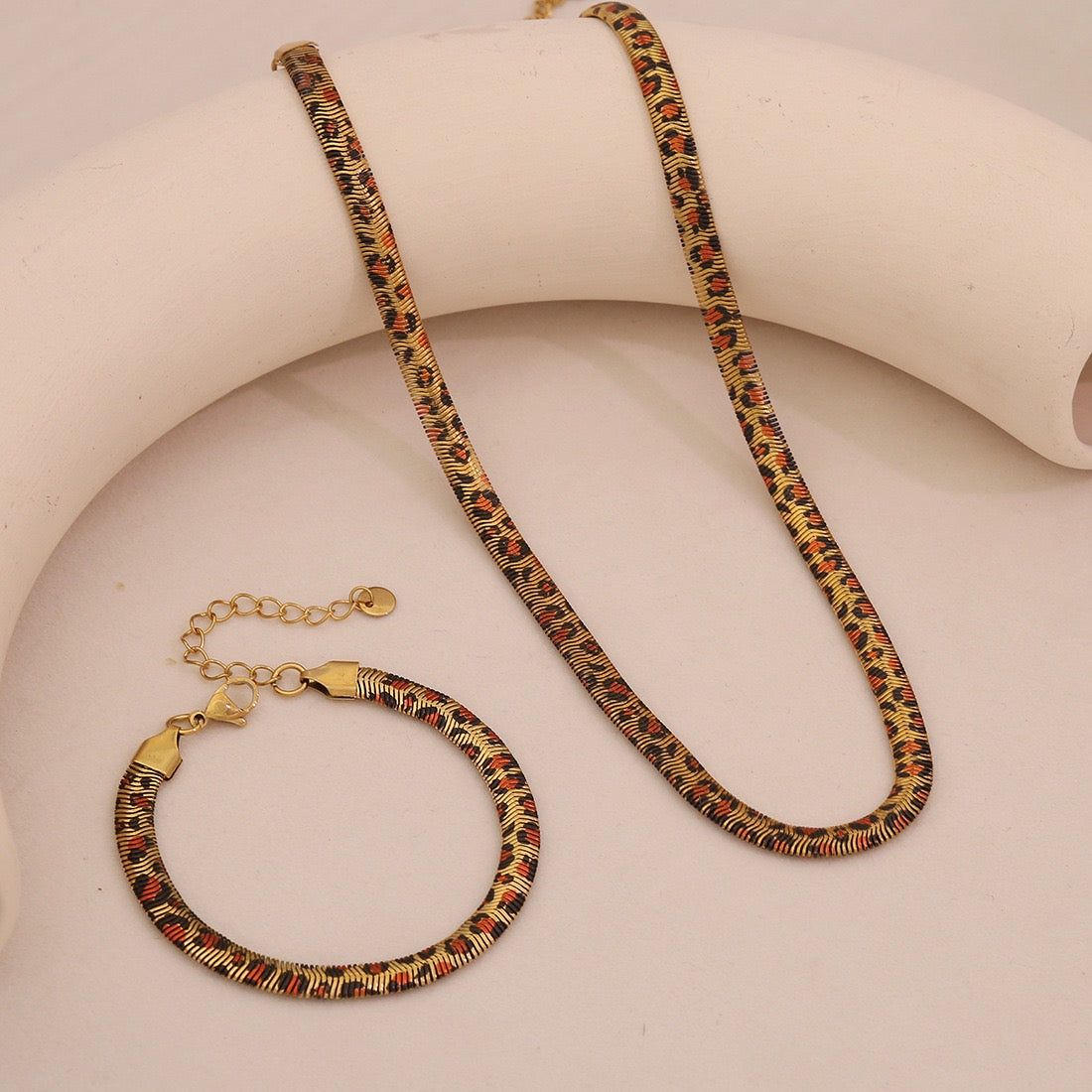 6mm Stainless Steel Leopard Snake Chain Necklace