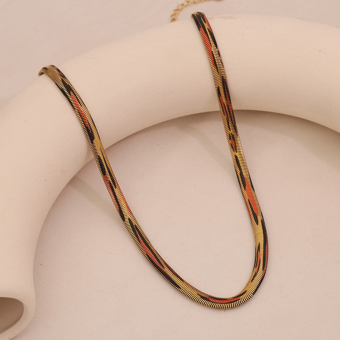 6mm Stainless Steel Leopard Snake Chain Necklace