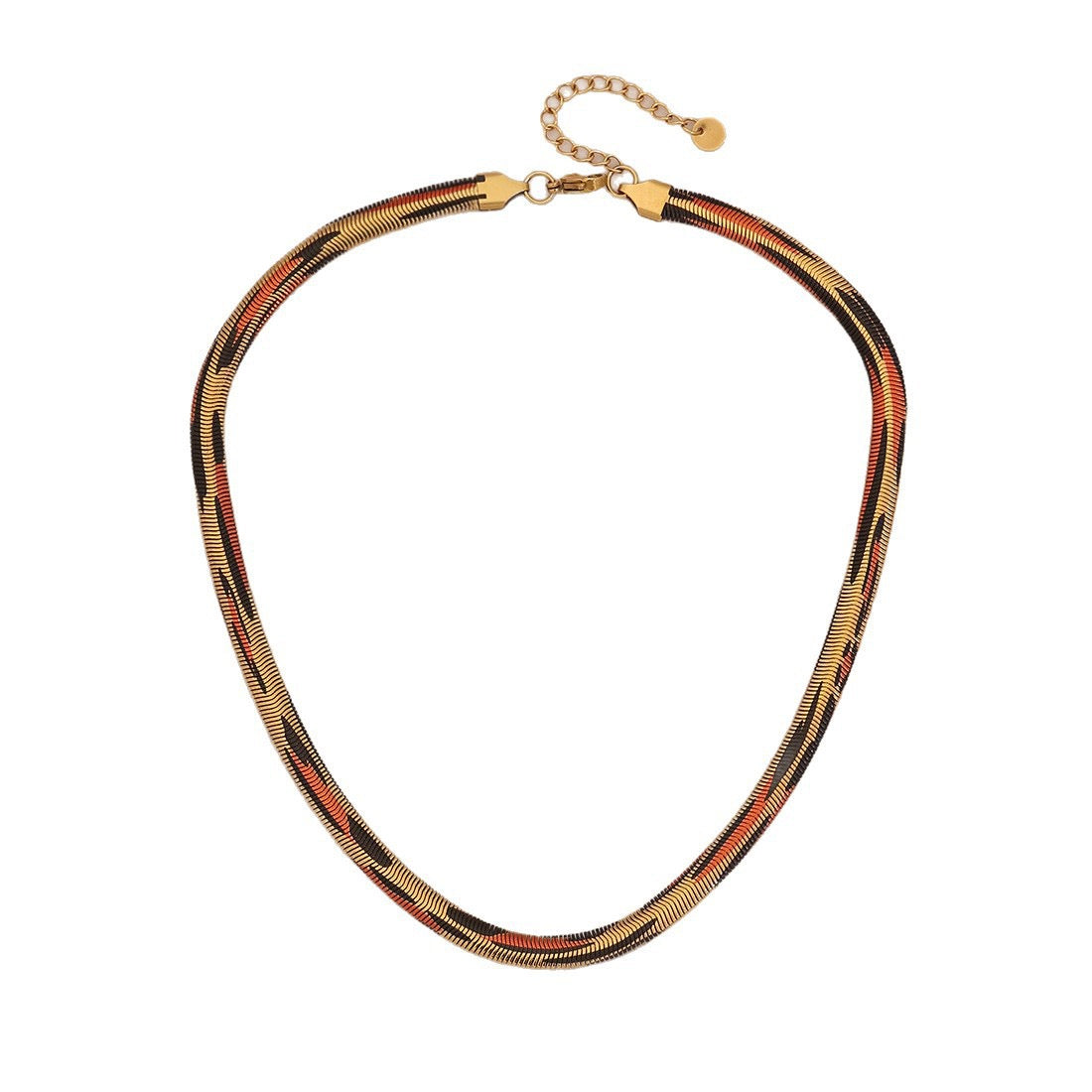 6mm Stainless Steel Leopard Snake Chain Necklace