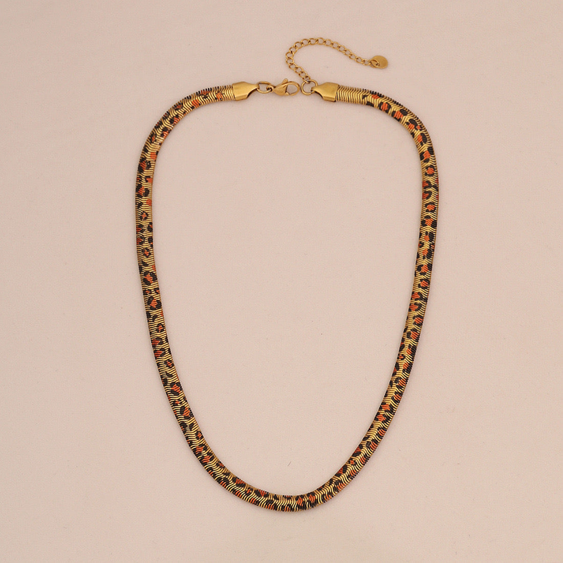 6mm Stainless Steel Leopard Snake Chain Necklace
