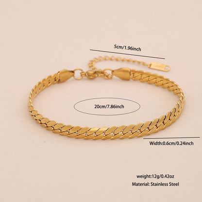 Stainless Steel Cuban Link Bracelet