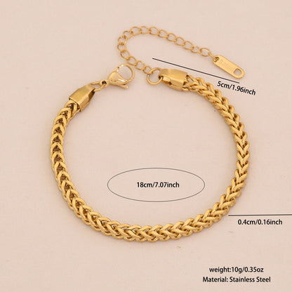 Stainless Steel Cuban Link Bracelet