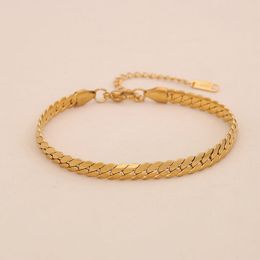 Stainless Steel Cuban Link Bracelet