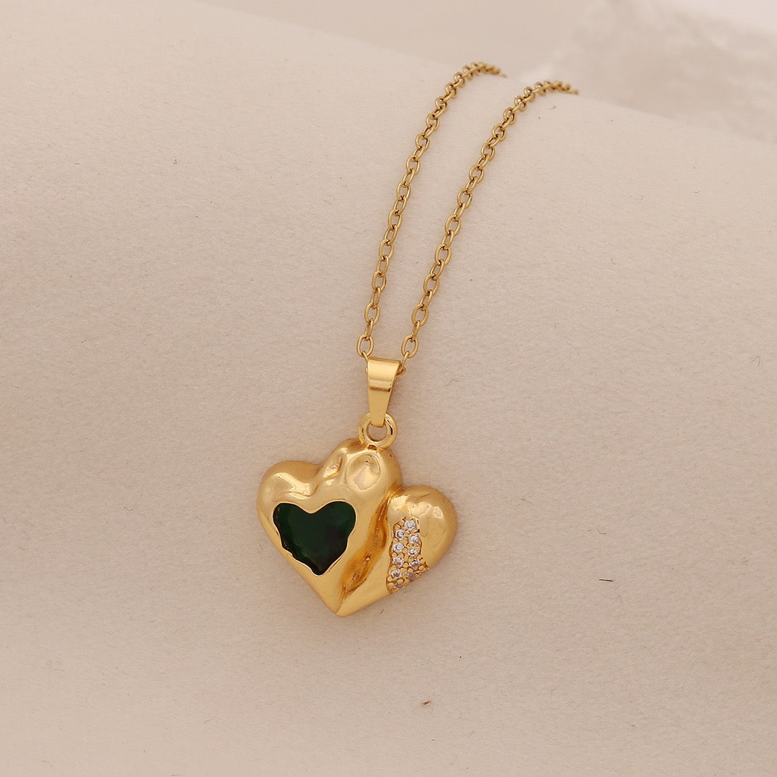 Multicolour Heart Pendant Necklace