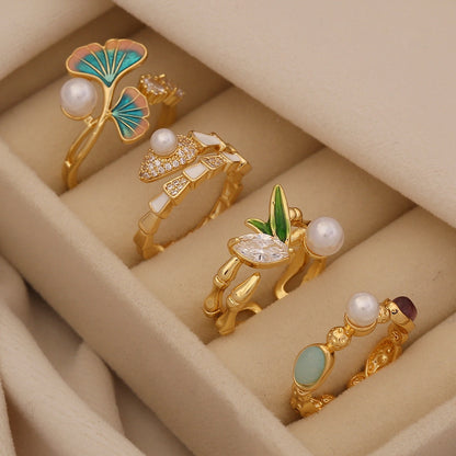 Vintage Natural Stone Ring