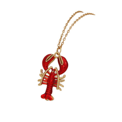 Enamel Conch & Starfish Beach Necklace