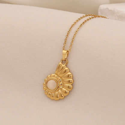 Sea Turtle & Seahorse Cat’s Eye Necklace