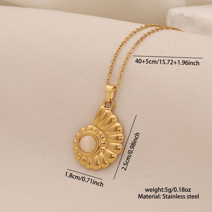 Sea Turtle & Seahorse Cat’s Eye Necklace