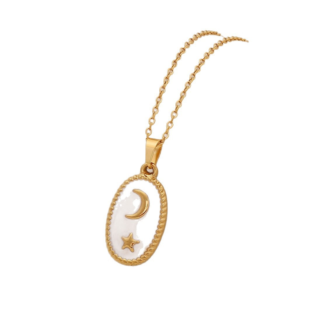 Spring Sunflower & Star Moon Necklace