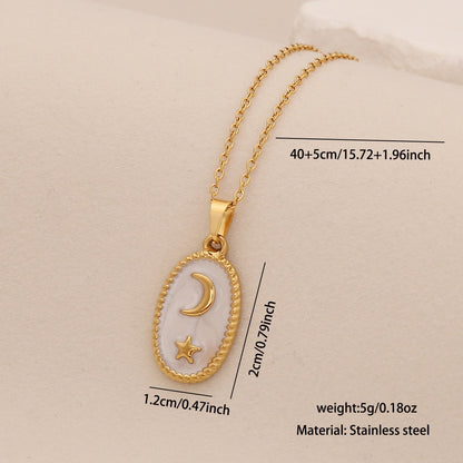 Spring Sunflower & Star Moon Necklace