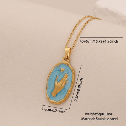 Spring Sunflower & Star Moon Necklace