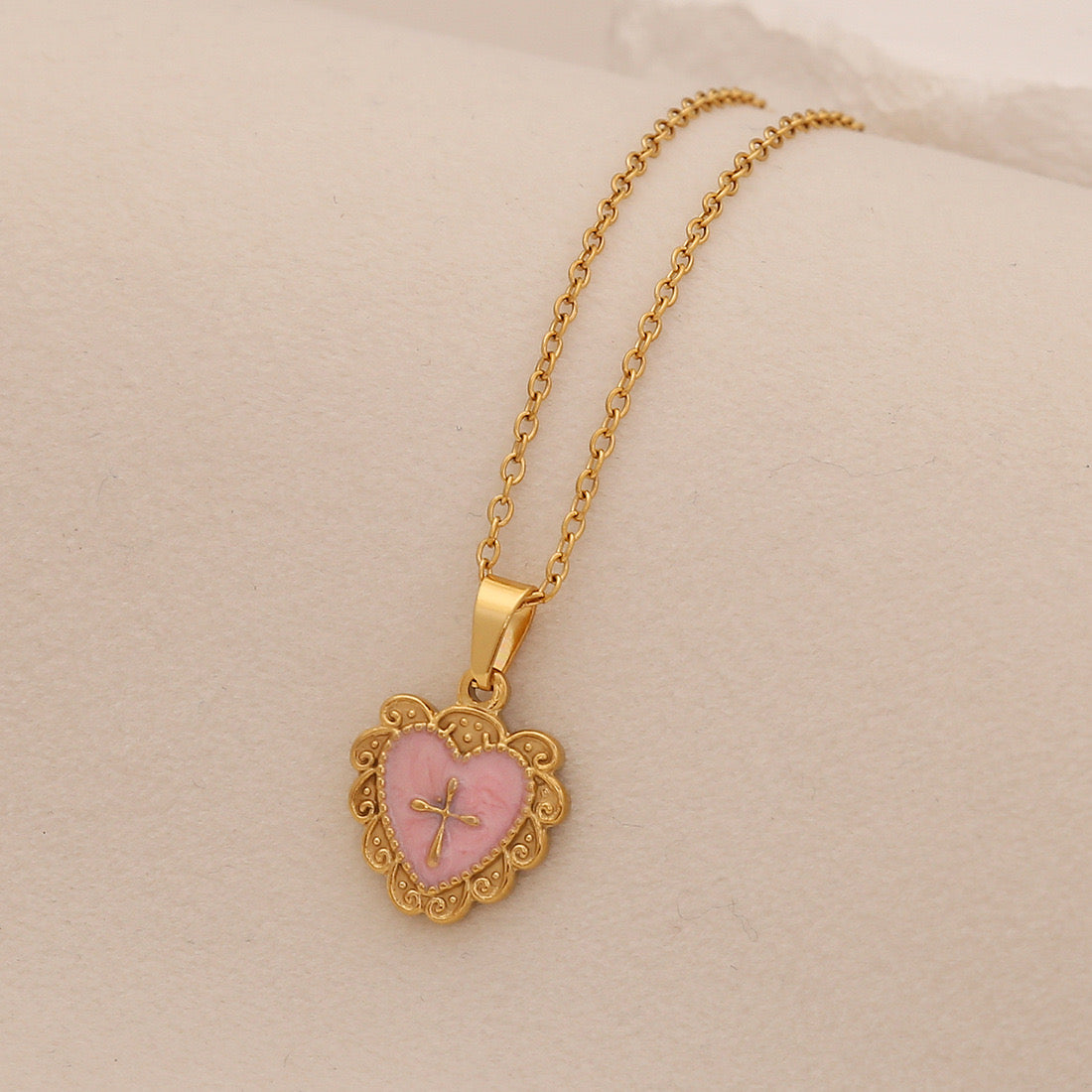 Spring Sunflower & Star Moon Necklace