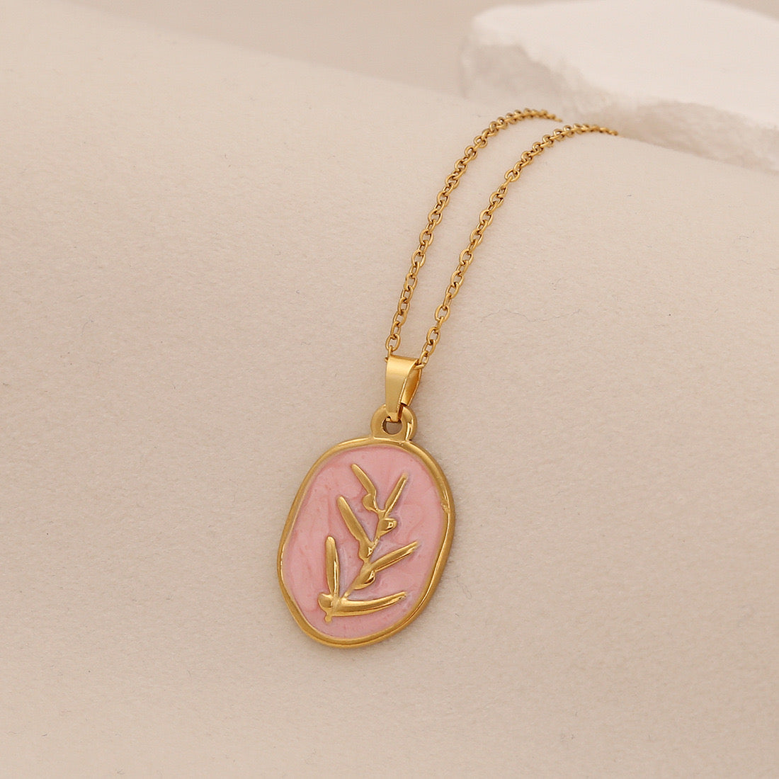 Spring Sunflower & Star Moon Necklace