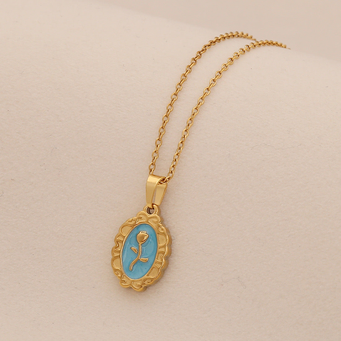 Spring Sunflower & Star Moon Necklace