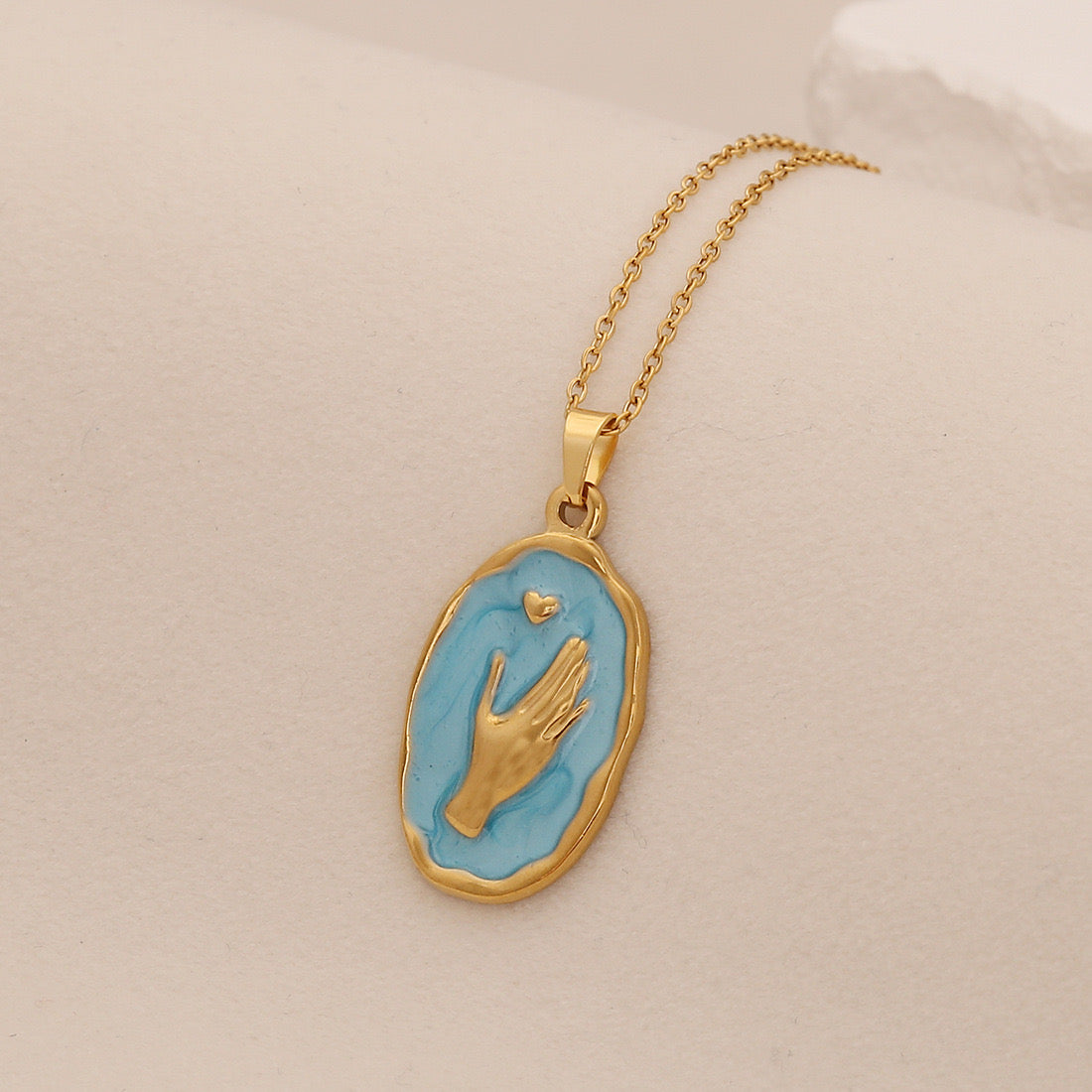 Spring Sunflower & Star Moon Necklace