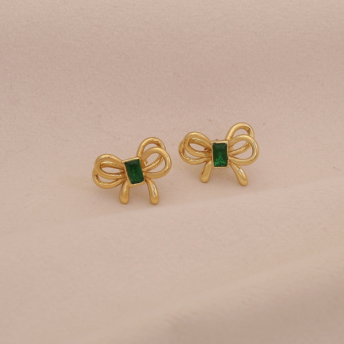Double Bow Stud Earrings