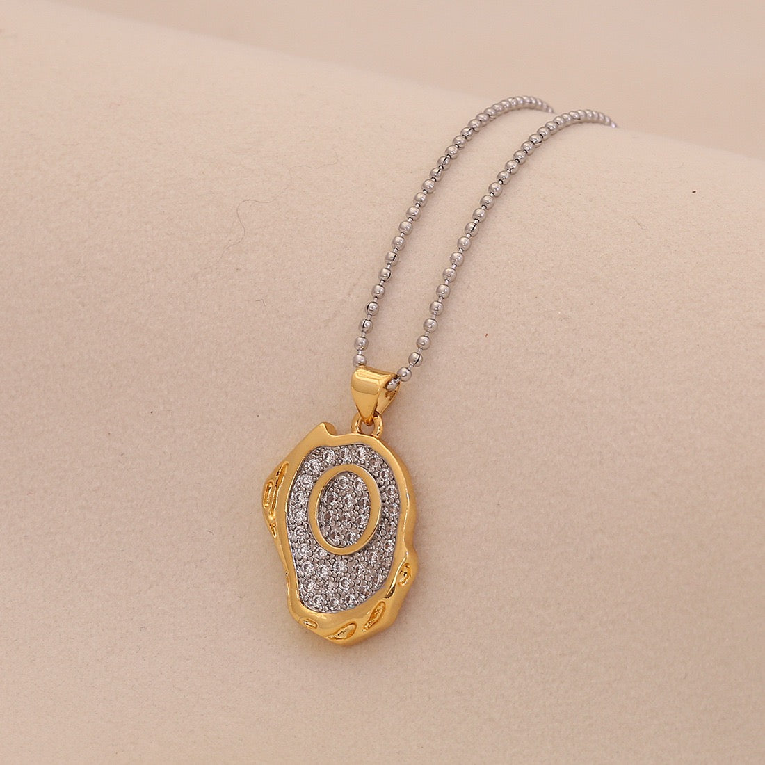 Gold Alphabet Pendant Necklace