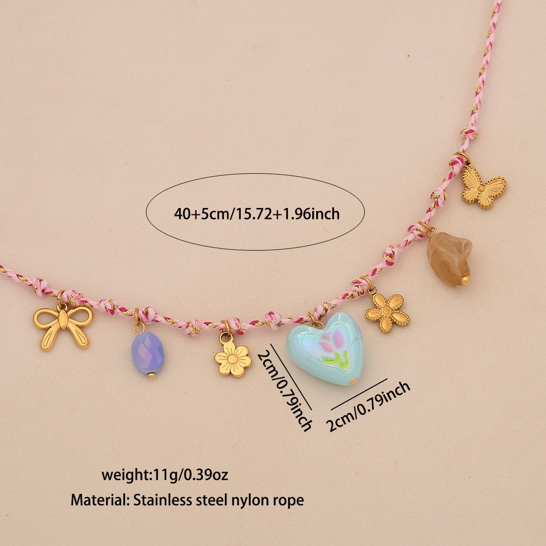 Bohemian Starfish & Seashell Woven Necklace