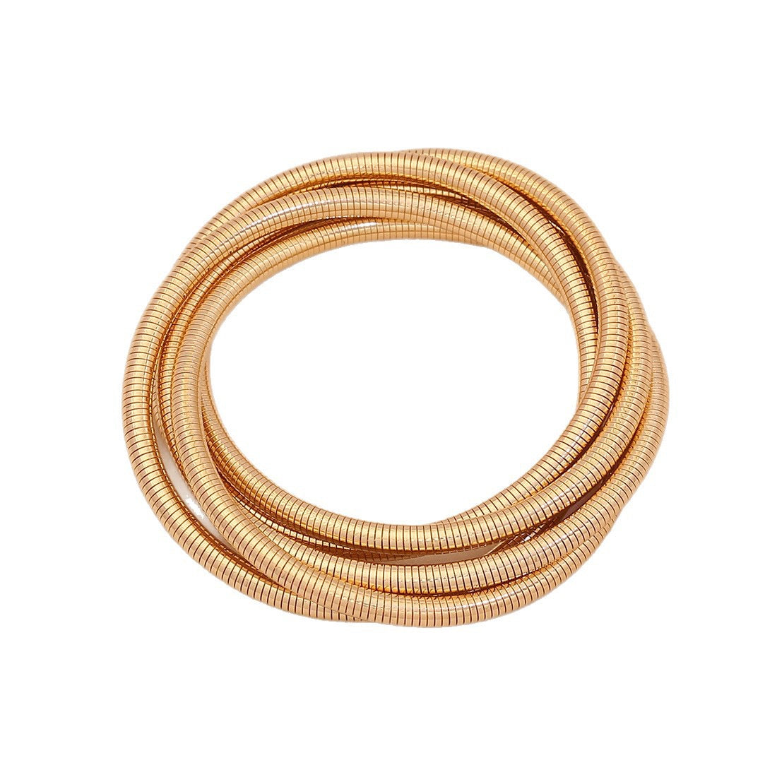 Minimalist Multilayer Metal Spring Bracelet