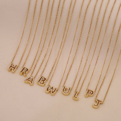 Personalised Alphabet Pendant Stainless Steel Necklace