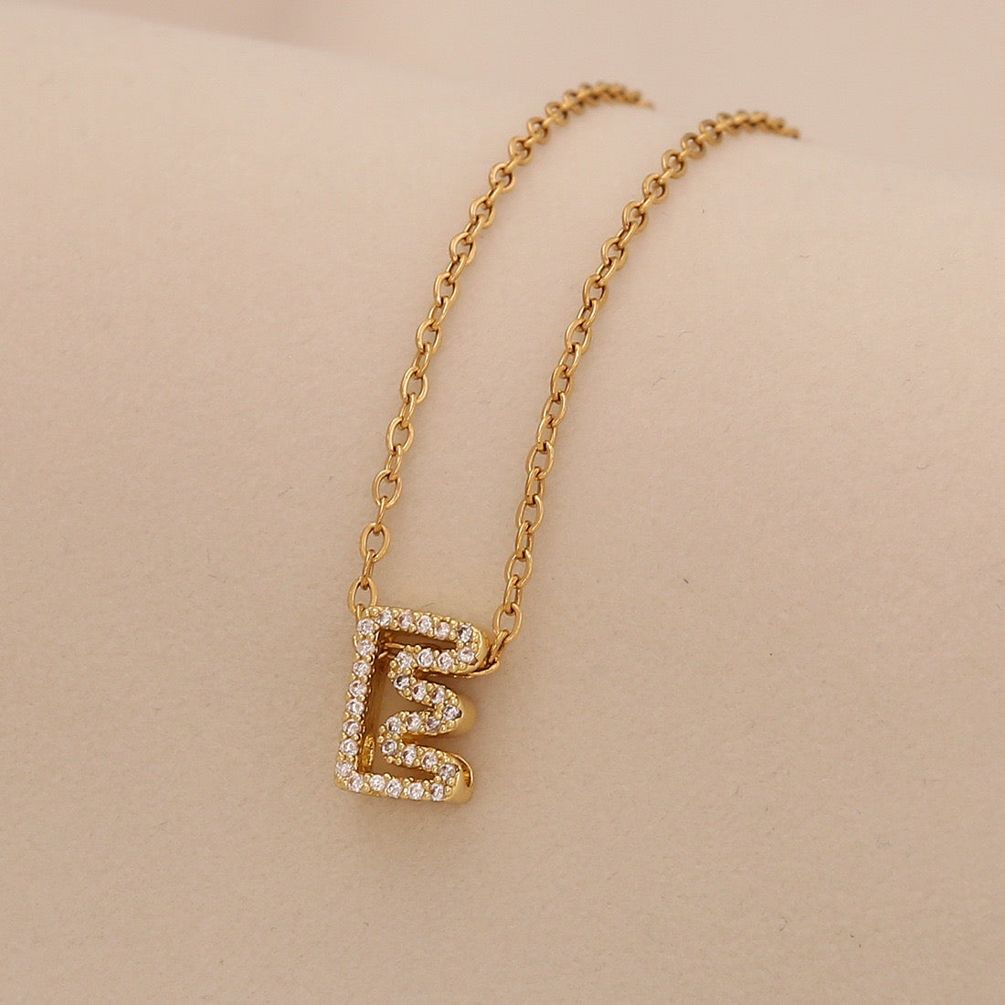 Personalised Alphabet Pendant Stainless Steel Necklace