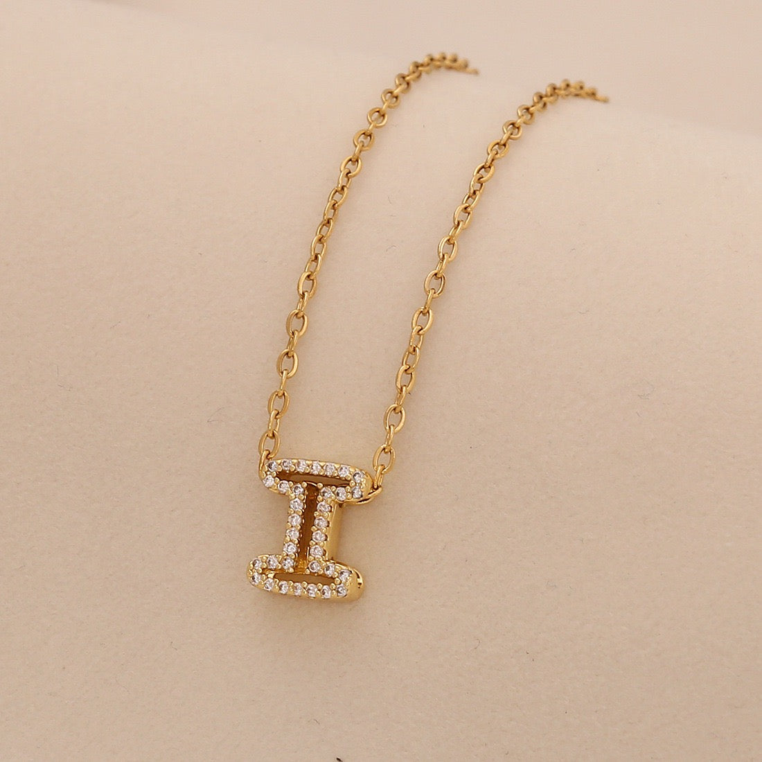 Personalised Alphabet Pendant Stainless Steel Necklace