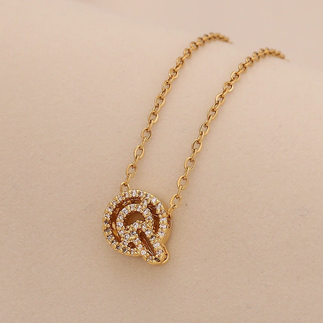 Personalised Alphabet Pendant Stainless Steel Necklace