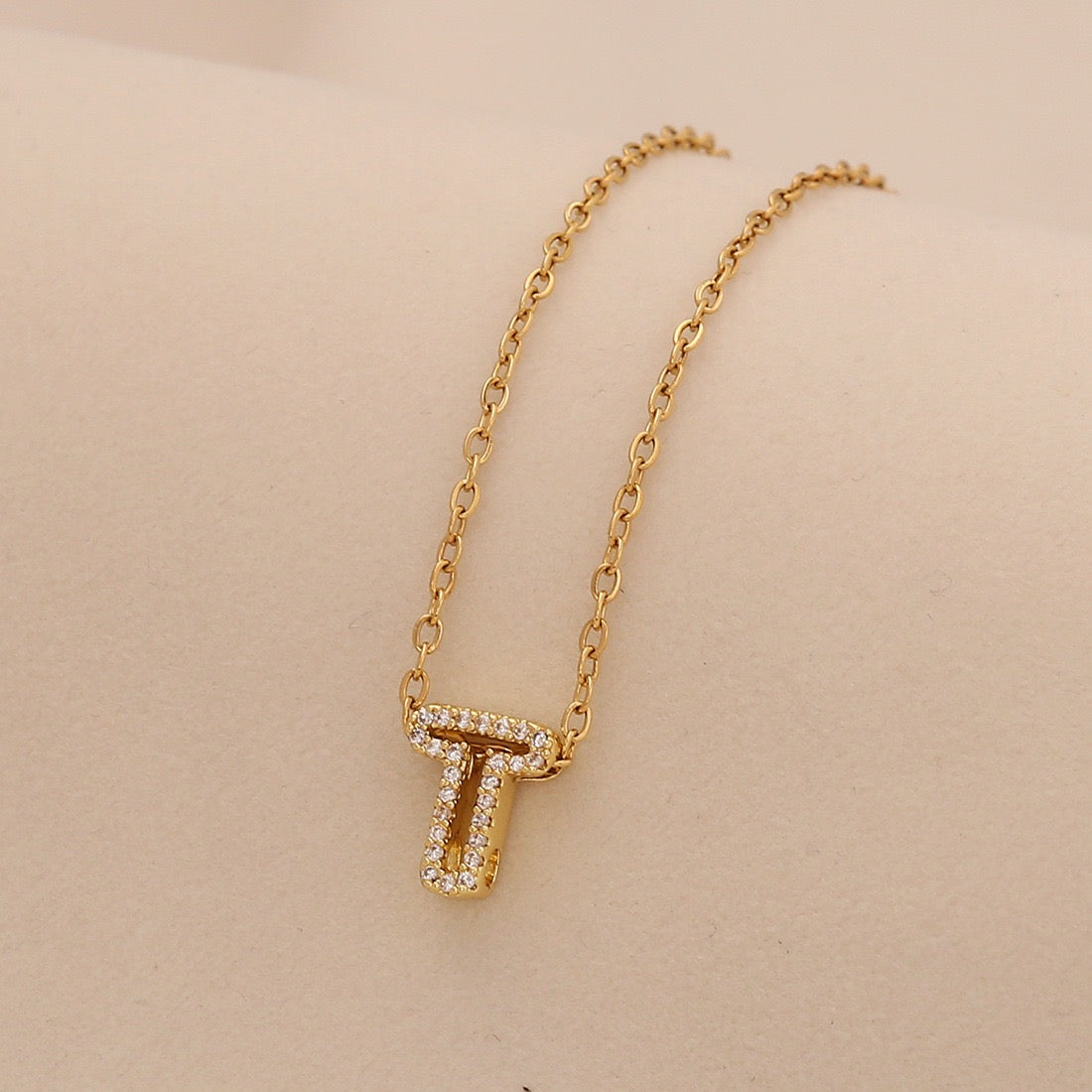 Personalised Alphabet Pendant Stainless Steel Necklace