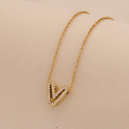 Personalised Alphabet Pendant Stainless Steel Necklace