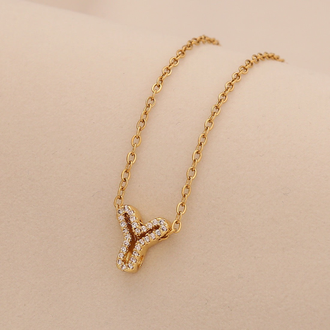 Personalised Alphabet Pendant Stainless Steel Necklace