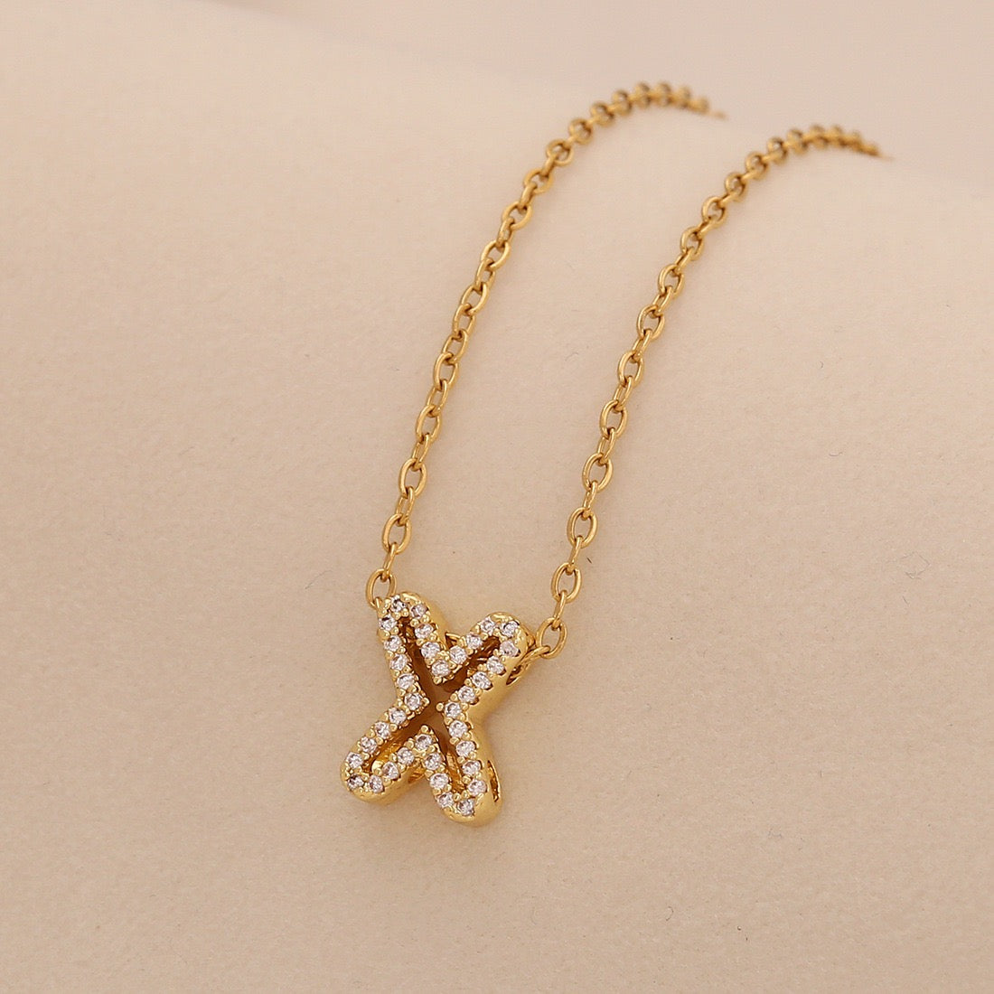 Personalised Alphabet Pendant Stainless Steel Necklace