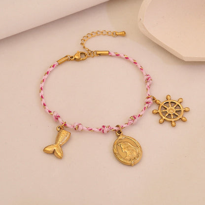 Sun, Star & Moon Woven Bracelet