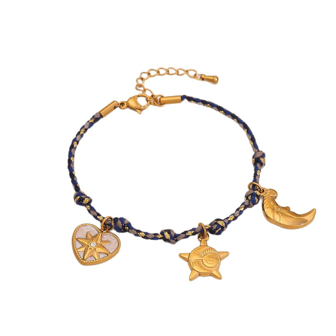 Sun, Star & Moon Woven Bracelet