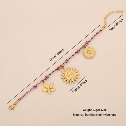 Sun, Star & Moon Woven Bracelet