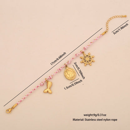 Sun, Star & Moon Woven Bracelet