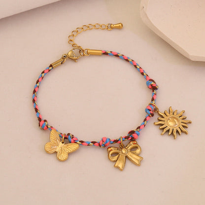 Sun, Star & Moon Woven Bracelet