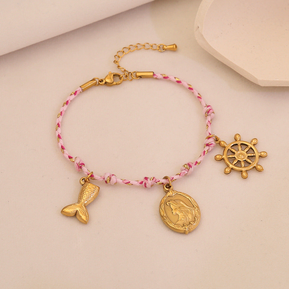 Sun, Star & Moon Woven Bracelet